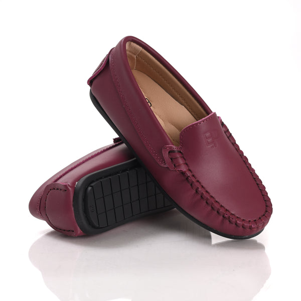 Plum Leather Loafer